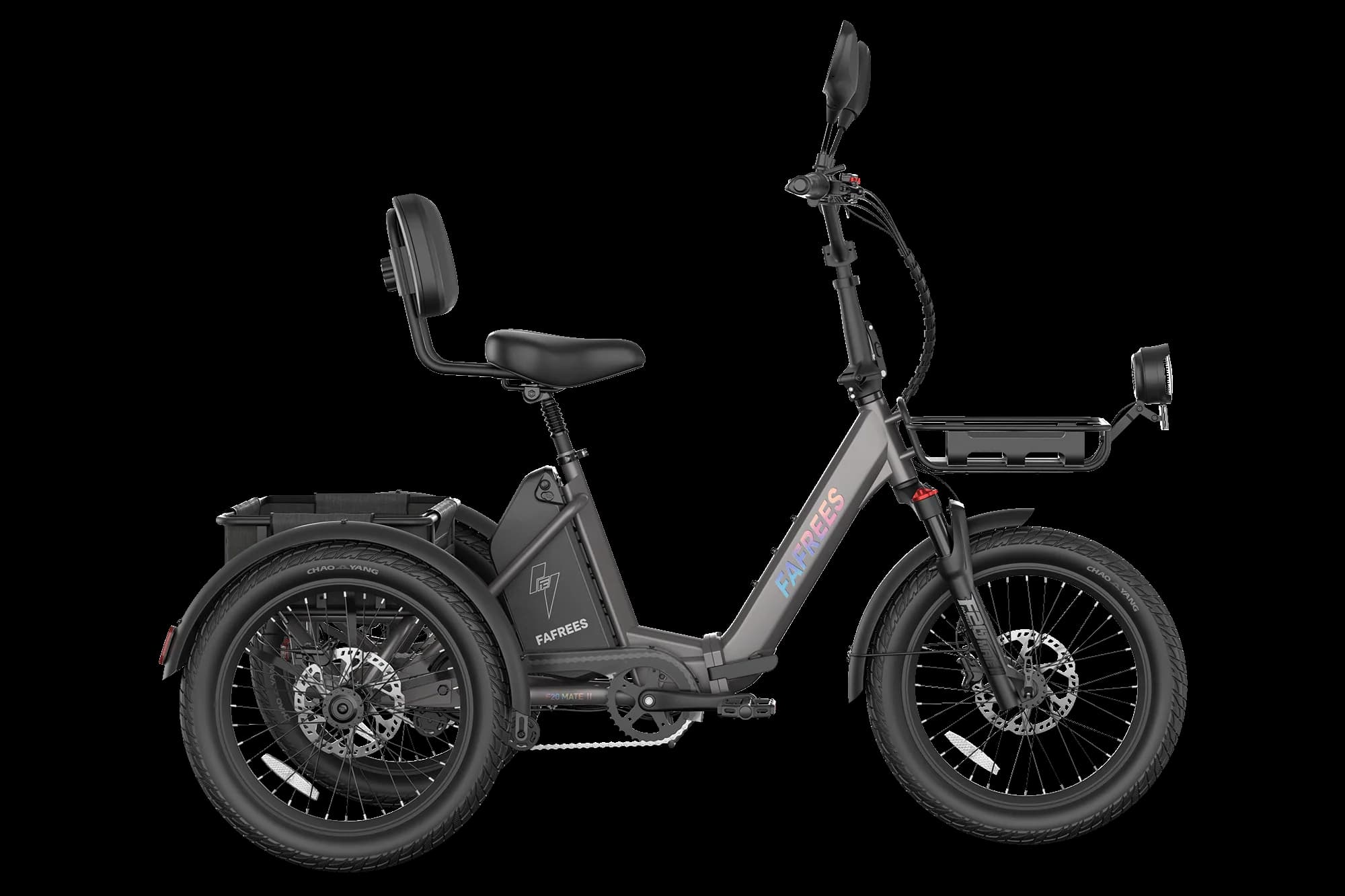FAFREES F20 Mate II električni tricikl s košarom i sklopivim okvirom